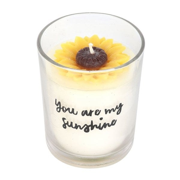Serano You Are My Sunshine Candle with 3D Sunflower