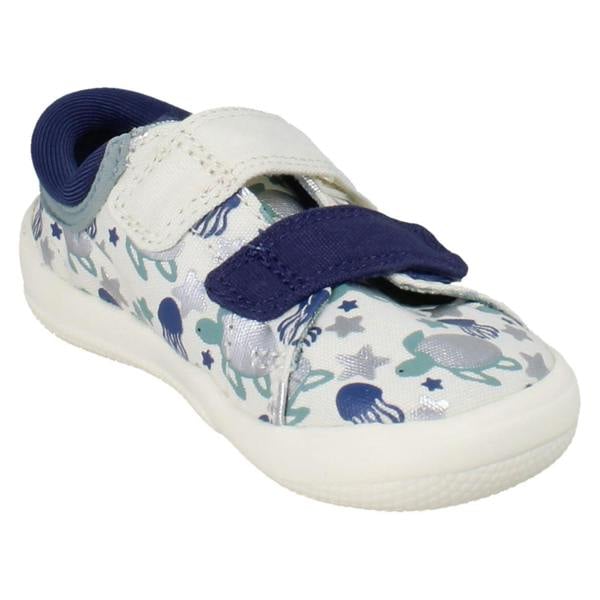 Clarks Boys Clarks Canvas Doodles Briley Fly T