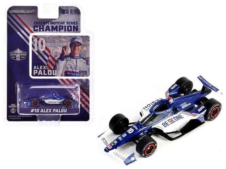 a blue and white toy car