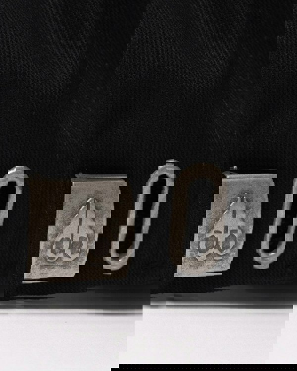 Moose Knuckles Front Logo Icon Cap - Black/Nickel Logo 282