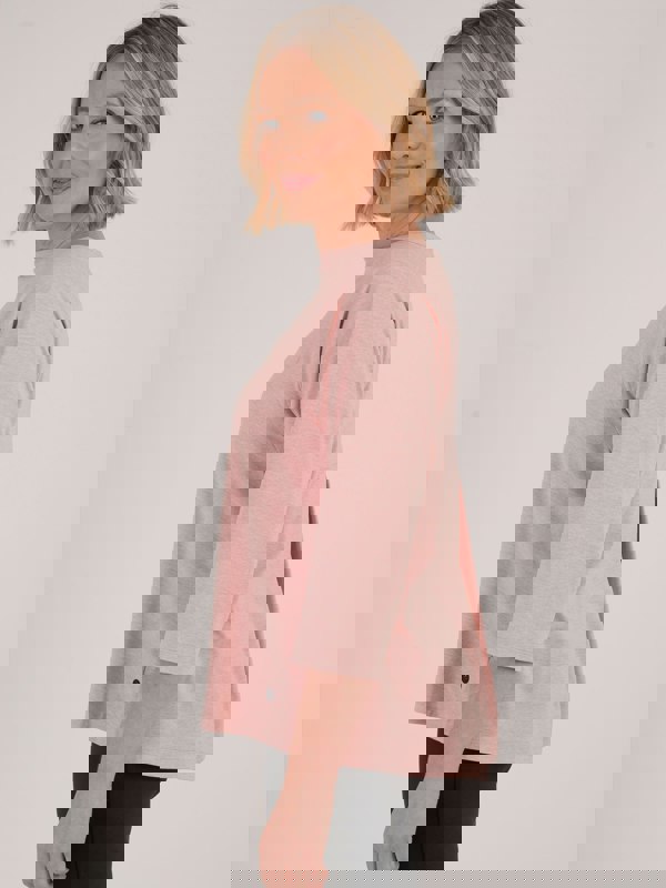 PennyPlain Athleisure Flex Lounge Raglan Top - Dusk