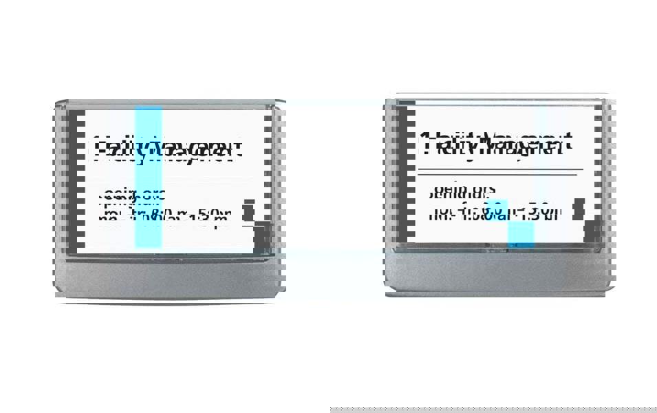 Durable Adhesive CLICK SIGN Wall Mounted Door Sign Holder | 149x52mm | Grey