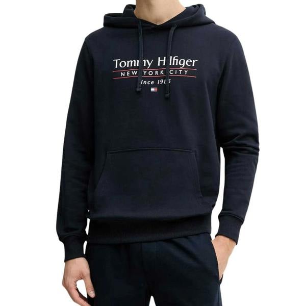 Tommy Hilfiger Mens Hoodie - Navy Blue - 