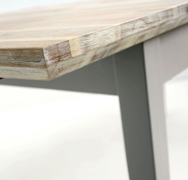 Statement Furniture Florence Rectangle Extending Kitchen Dining Table with Center Extension Leaves