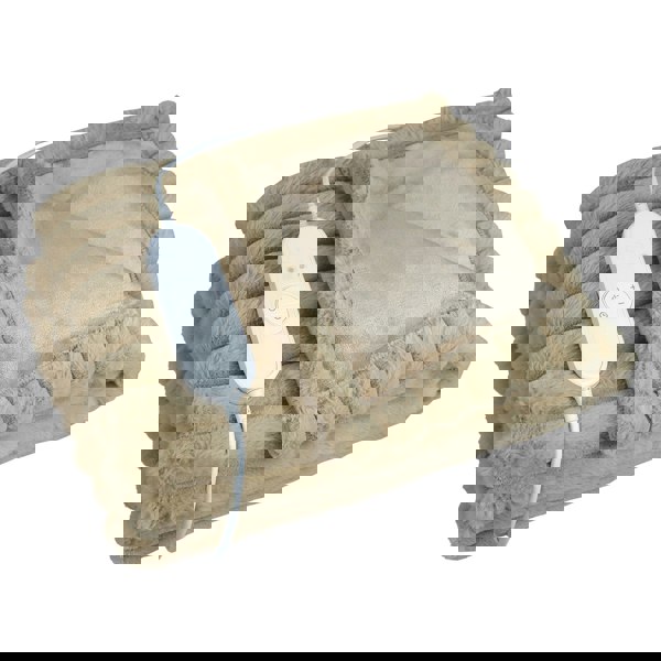 Igenix Luxury Heated Faux Fur Throw 160 x 130 cm - Latte