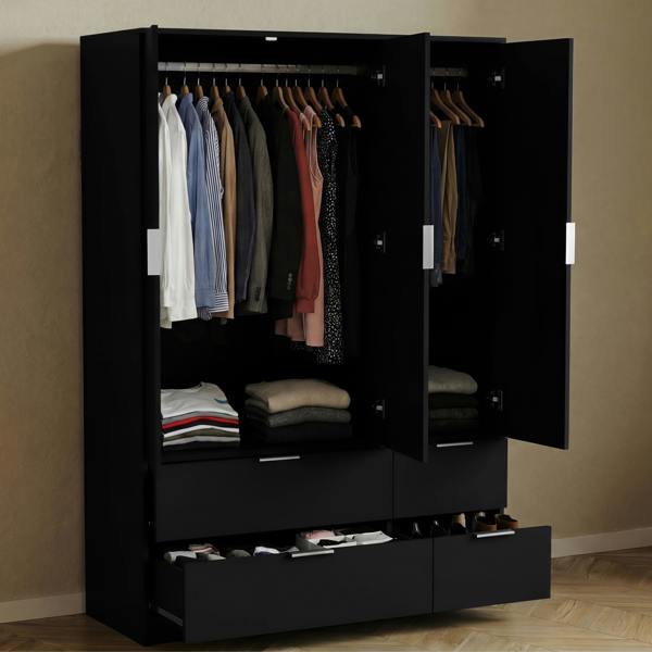 Vida Designs Trega 3 Door 4 Drawer Wardrobe