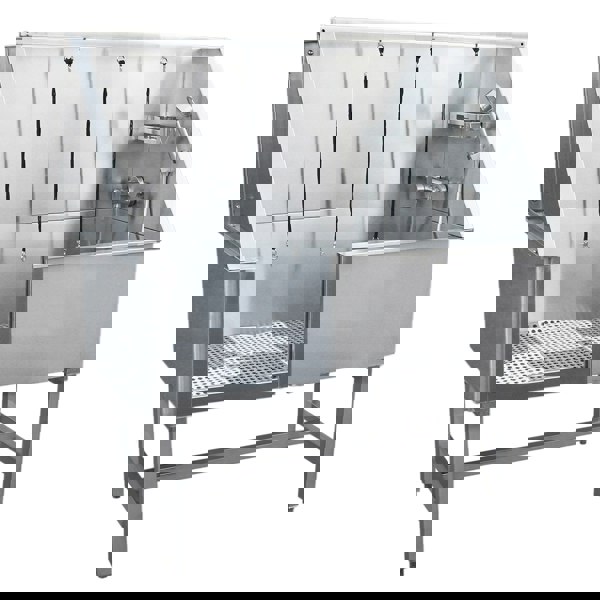 Monstershop Dog Grooming Bath Steel Pet Wash Station 600mm