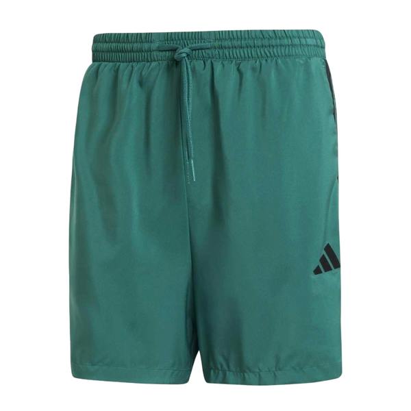 Adidas Mens 3 Stripes Shorts - Coll Green - 