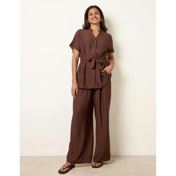 Blue Vanilla Two Piece Belted Co-Ord Set