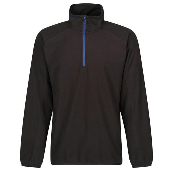 Regatta Professional Mens Half Zip Fleece Top - Black/New Royal - 