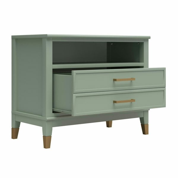 Dorel Home Westerleigh Wide Nightstand Pale Green