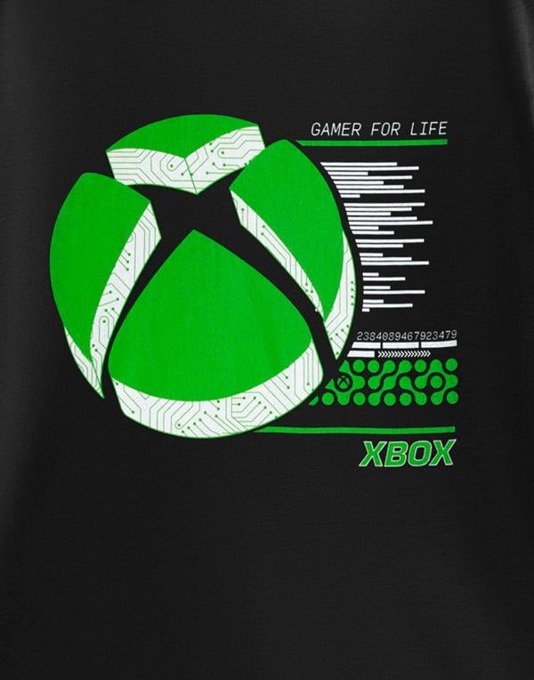 Vanilla Underground Xbox Boys Black Gamer for Life Short Sleeved T-Shirt