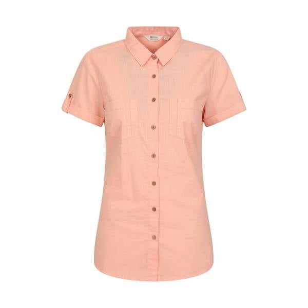 Mountain Warehouse Womens/Ladies Coconut Short-Sleeved Shirt - Coral