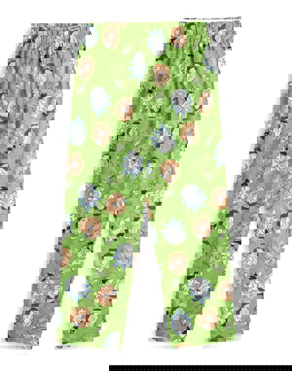 Rick And Morty Mens Multicoloured Pickle Rick Short Sleeve Long Leg Pyjama Set