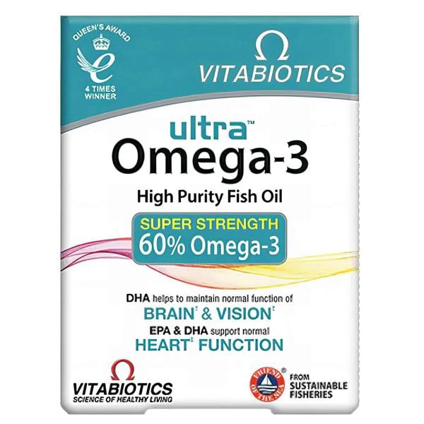 Vitabiotics Ultra Omega 3 High Purity Fish Oil Capsules x 60