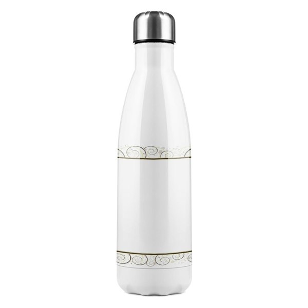 Benjamin Tate Design Roman Style Ornamental Frame Stainless Steel Bottle