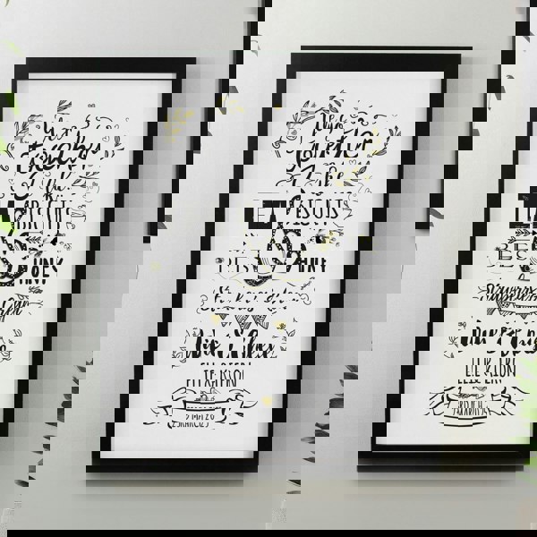 Personalised Memento Company Personalised We go Together Black Poster Frame