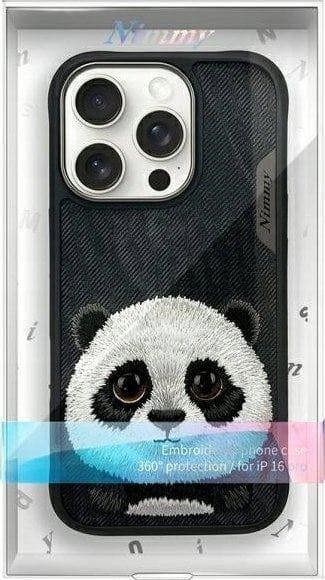 Nimmy Friends Big Eyed Pet 2.0 Panda Case for iPhone 16 Pro 6.3" Black - N-XDY-iP61-Pro-06