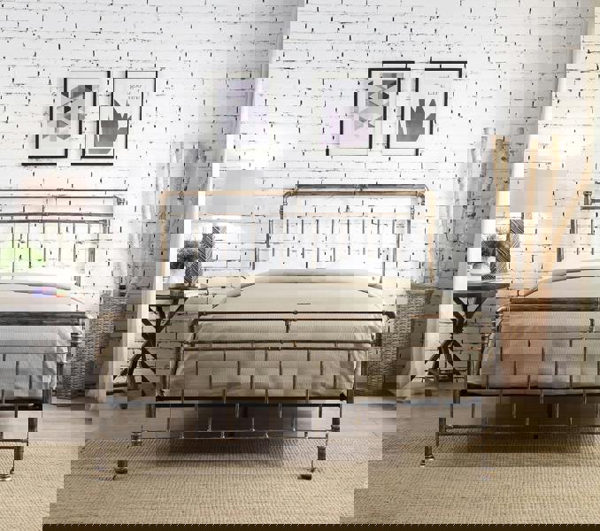 Flintshire Furniture Cilcain King Size 5ft Antique Bronze Metal Bed Frame