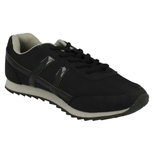 Spot On Ladies Spot On Flat Casual Lace Up Trainers