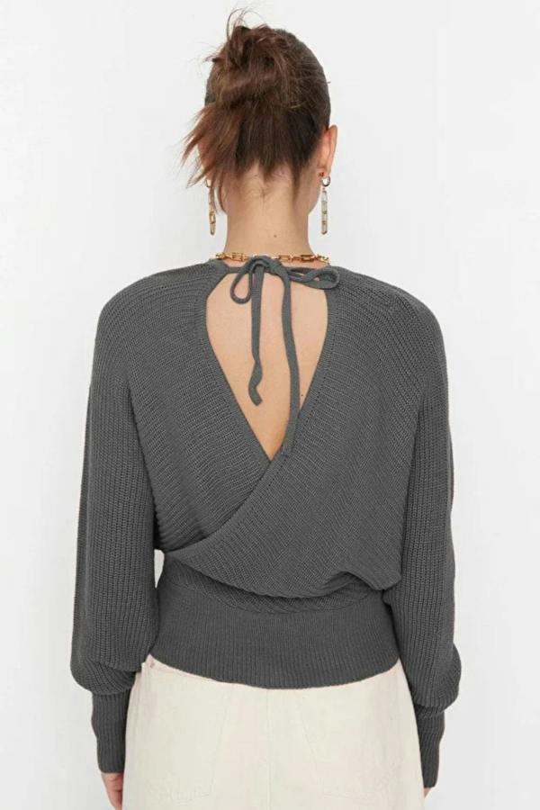 Hoxton Gal Wrap Knit Sweater