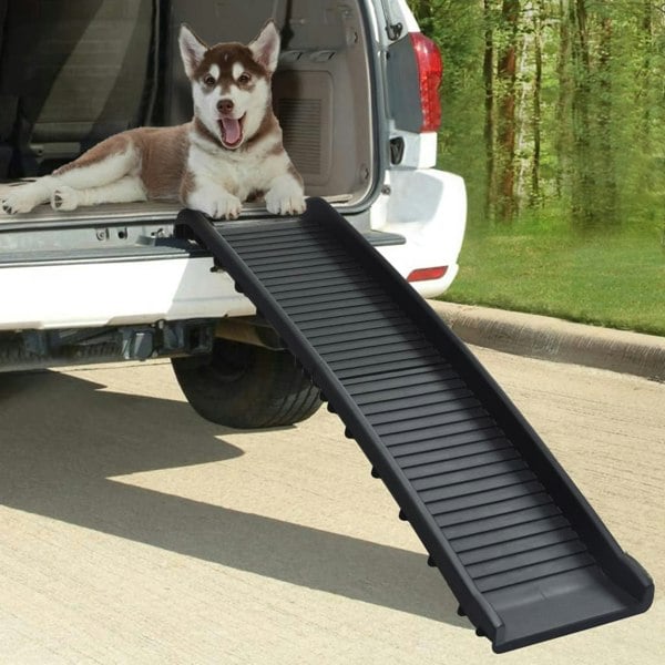 Berkfield Folding Dog Ramp Black 155.5x40x15.5 cm