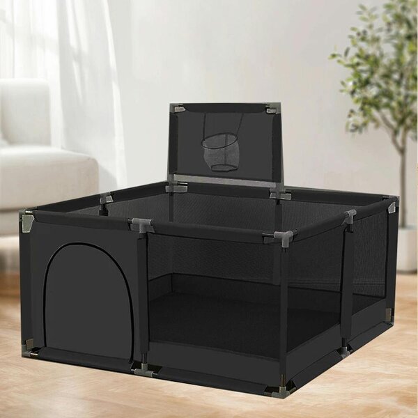 Havendro Baby Playpen Portable Child Safety Yard Activity Center with Basketball l Hoop
