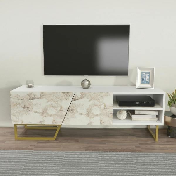 Decorotika Denasse Modern Tv Stand TV Cabinet for TV's up to 60"