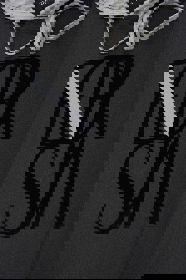 ENORSIA Mens Flock Print Overhead Hoodie