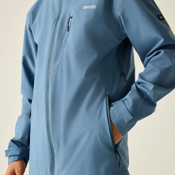 Regatta Mens Oklarna Waterproof Jacket - China Blue