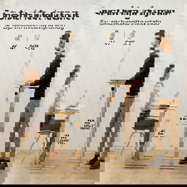 Levede Electric Standing Desk Height Adjustable with Memory Control 120cm Wide