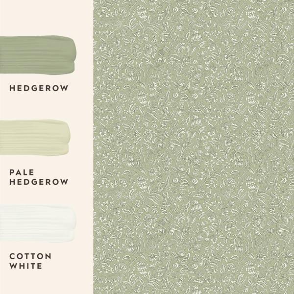 Laura Ashley Elmdon Sage Green Wallpaper