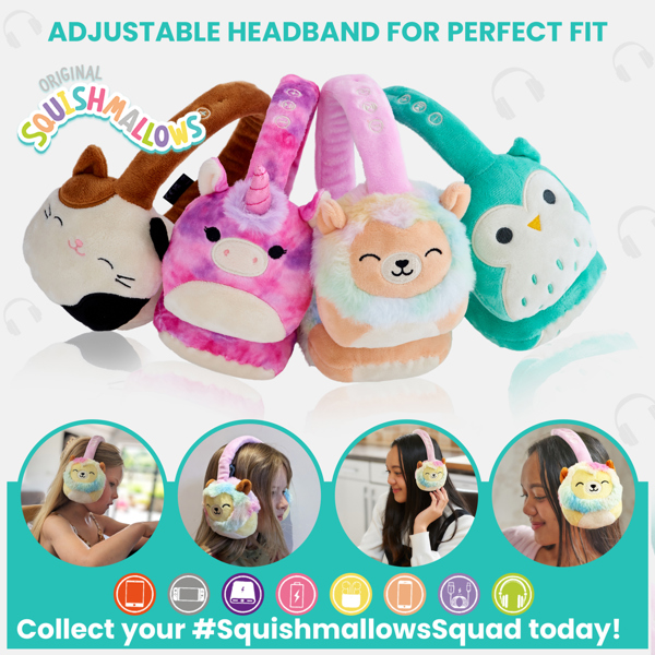 Lazerbuilt | Squishmallows Lola Plush Bluetooth Headphones