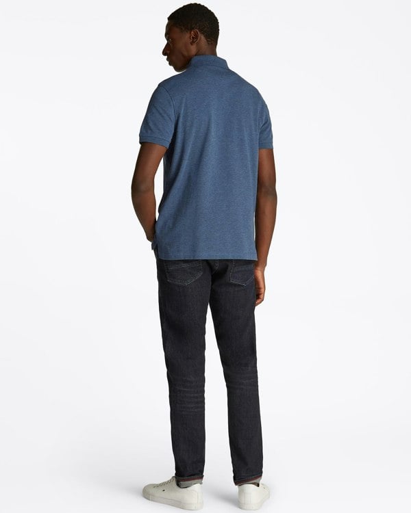 Tommy Hilfiger 1985 Regular Fit Mens Polo - Faded Indigo Heather