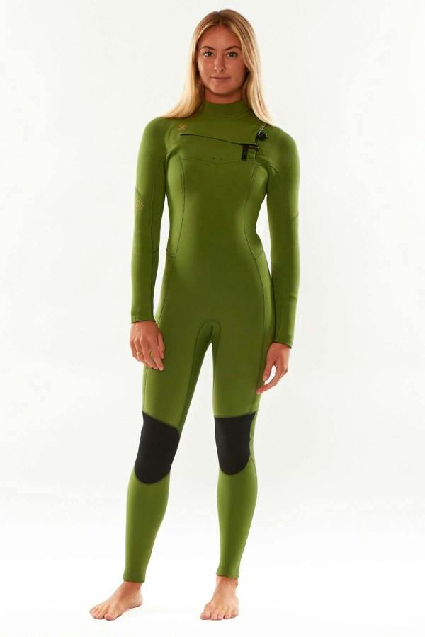 SISSTR 7 Seas 5/4 Chest Zip Wetsuit - Green