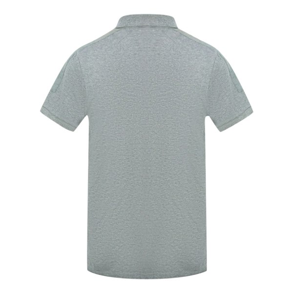 Lyle & Scott Grey Fabric Mix Polo Shirt