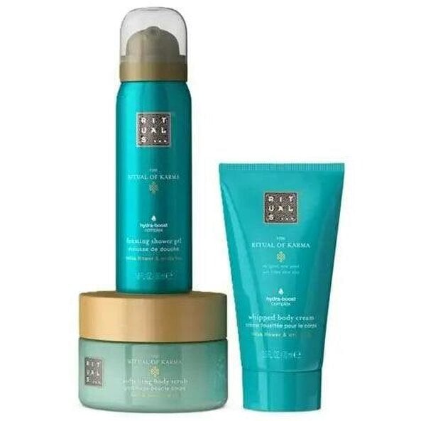 Rituals Karma Body Cream + Shower Gel + Body Scrub