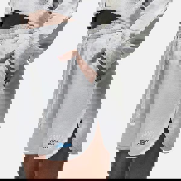 Good For Nothing White Relaxed Fit Jersey Shorts - White Image 3