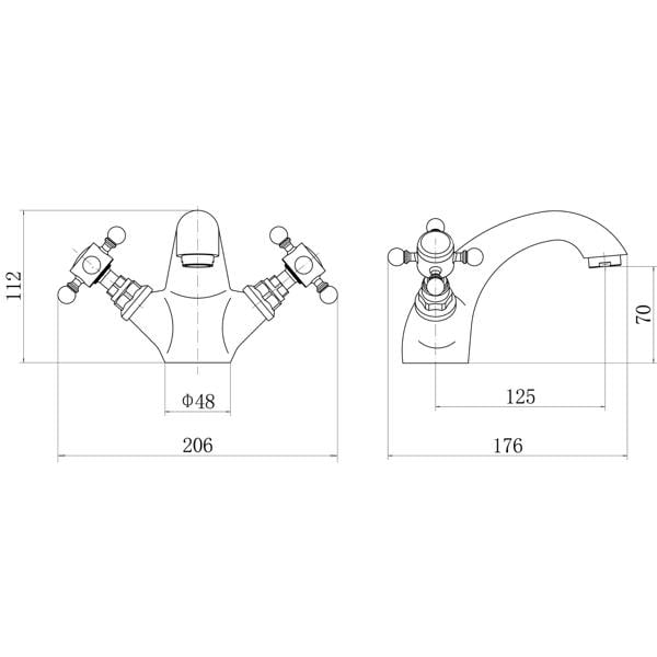 Flode Flen | Mono Basin Mixer Tap | Chrome