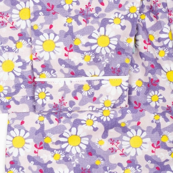 Luca and Rosa Dizzy Daisy Print Girls Button Up Pyjamas