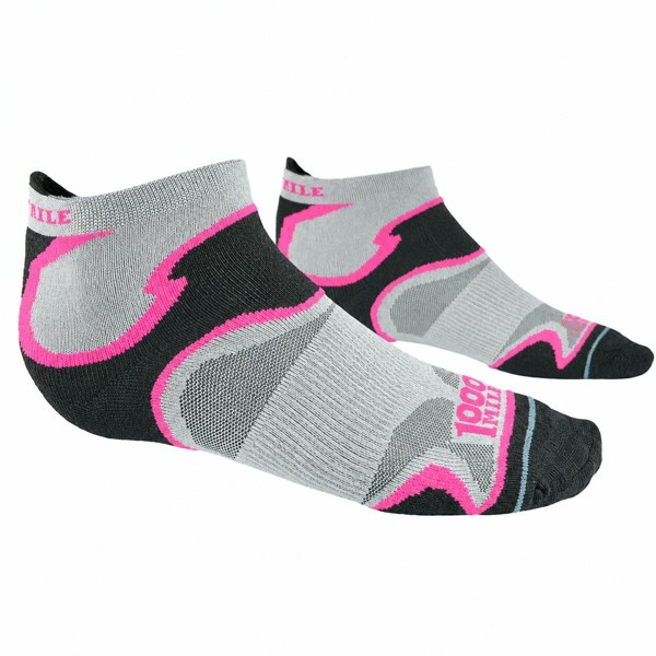 1000 Mile Womens Fusion Socklet Repreve Socks Double Layer Grey
