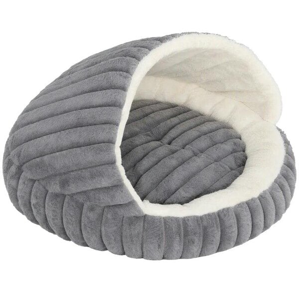 Cat Bed for Indoor Kittens, Cat Cave House with Non-Slip Bottom and Washable Cushion