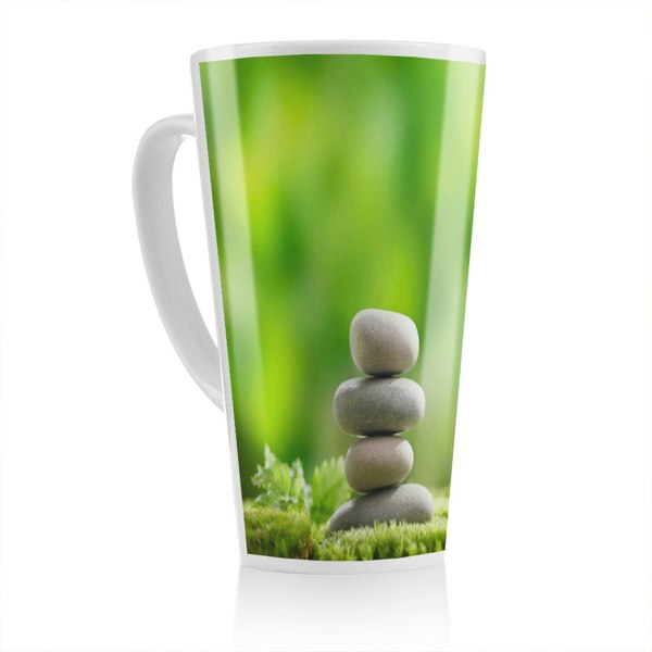 Benjamin Tate Design Rock Garden Stones Designer Latte Mug
