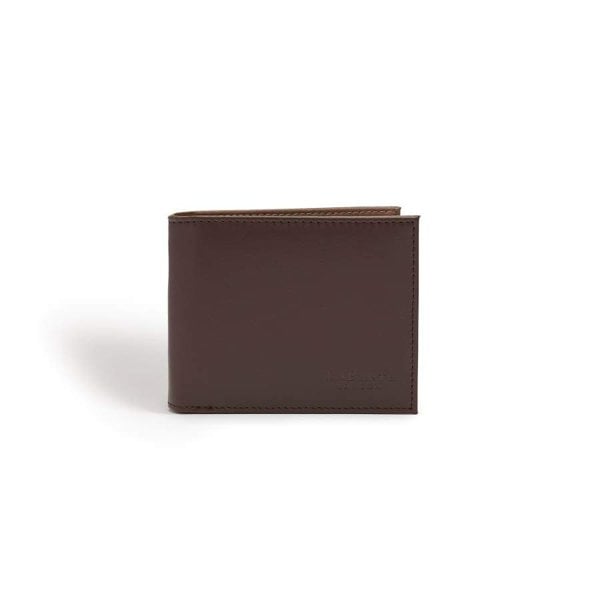 LaBante London Ethically & Sustainably Made Vegan Microfiber Brave Dark Brown Bifold Wallet