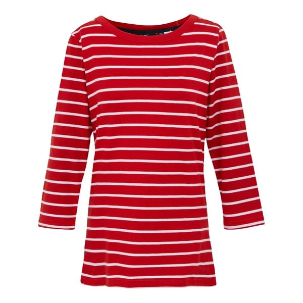 Regatta Womens/Ladies Baylette II Striped T-Shirt - Red