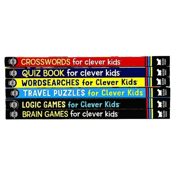 Buster Books Brain Games Clever Kids 6 Books Collection Set