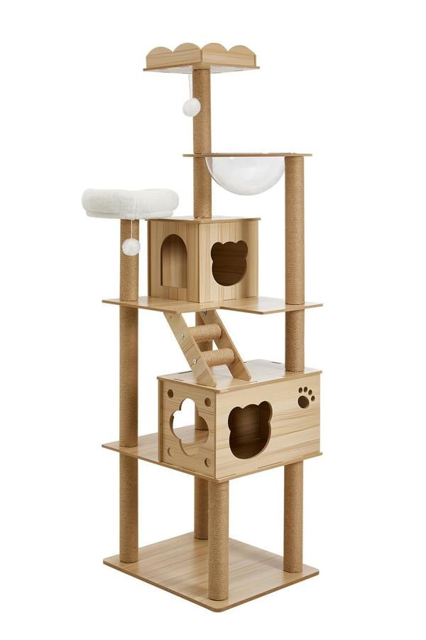 Living and Home Cat Tree Cat Tower with Perches and Condo