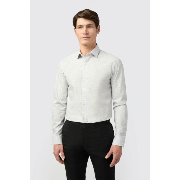 Limehaus Slim Fit Geo Floral Print Shirt