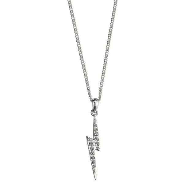 Harry Potter sterling silver Lightning bolt Necklace with crystal Elements