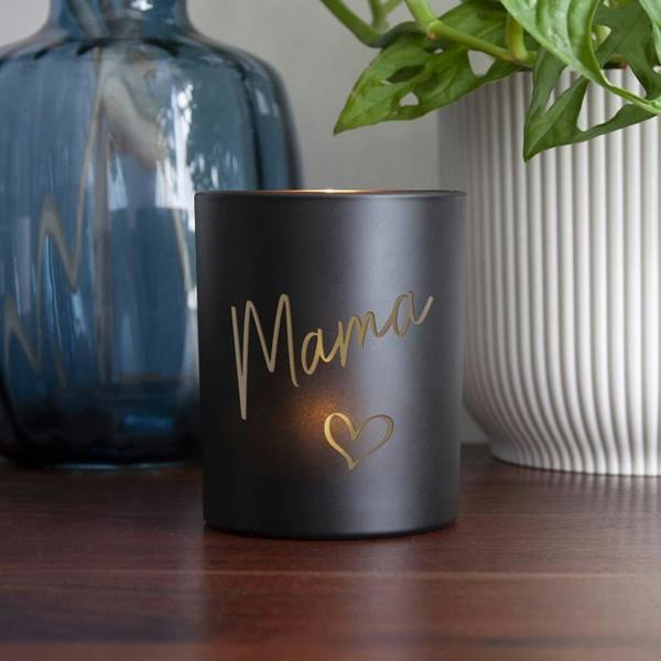 Personalised Heart Candle Holder - close-up detail